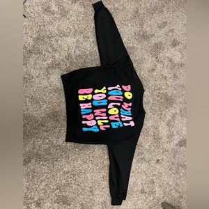 Black Non-Stretch Sweatshirt